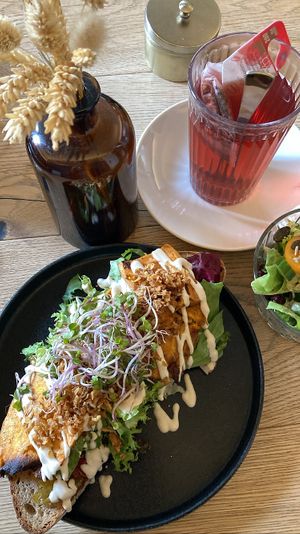 Stulle der Woche - delicious and so many textures and flavors!  at Satt und Glücklich in Kassel