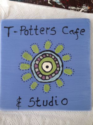 ceramic painting  at T-Potters Cafe and Studio in Arbroath