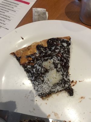 Pizza de prestígio  at Pop Vegan Food in Sao Paulo