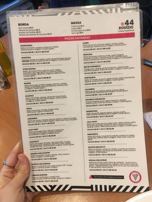 Cardápio   at Pop Vegan Food in Sao Paulo