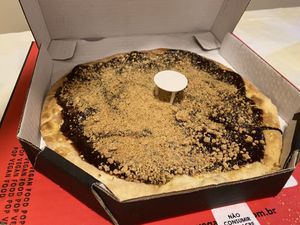 Choco-Peanut Pizza  at Pop Vegan Food in Sao Paulo