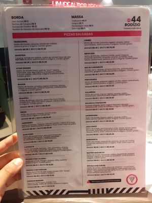 Menu 2 at Pop Vegan Food in Sao Paulo