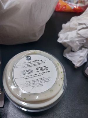 Mousse de limão at Pop Vegan Food in Sao Paulo