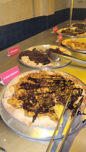 Sweet Pizza Buffet at Pop Vegan Food in Sao Paulo