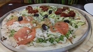 Pizzaaa at Pop Vegan Food in Sao Paulo