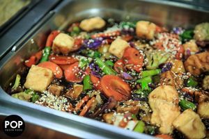 Legumes ao chop suey at Pop Vegan Food in Sao Paulo