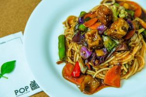 Yakissoba at Pop Vegan Food in Sao Paulo