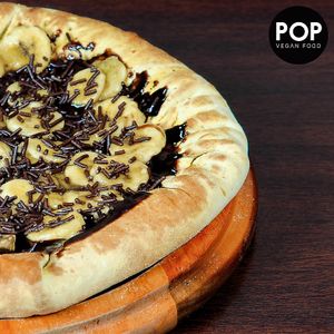 Pizza Choconana at Pop Vegan Food in Sao Paulo
