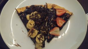 Chocolate with   e   at Pop Vegan Food in Sao Paulo