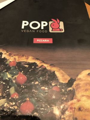 Capa do cardápio at Pop Vegan Food in Sao Paulo
