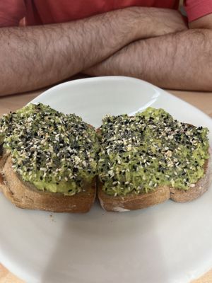 Avo on toast  at Bowl in Mykonos