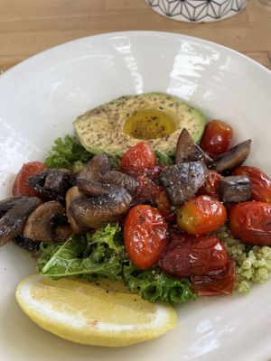Vegan breakfast bowl  at Bowl in Mykonos