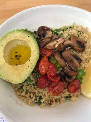 Yummy breakfast bowl at Bowl in Mykonos