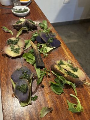 Degustación de papas andinas  at Nuna Raymi in Cusco