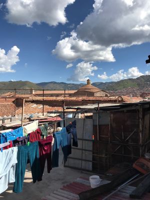Great view out back at Nuna Raymi in Cusco