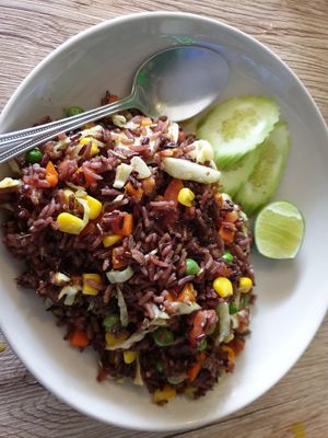 Green curry at Dow Vegan Restaurant in Koh Phi Phi