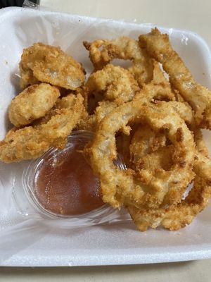 Onion rings  at Dow Vegan Restaurant in Koh Phi Phi