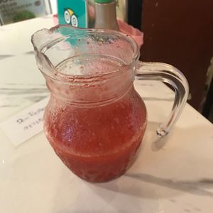 the strawberry juice was refreshing at Dow Vegan Restaurant in Koh Phi Phi