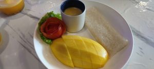 Mango sticky rice at Dow Vegan Restaurant in Koh Phi Phi