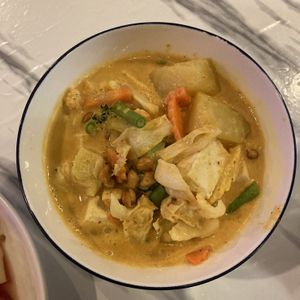 Massaman Curry. Delicious  at Dow Vegan Restaurant in Koh Phi Phi