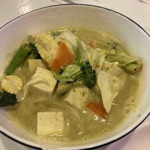 Green curry  at Dow Vegan Restaurant in Koh Phi Phi