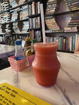 Watermelon juice  at Dow Vegan Restaurant in Koh Phi Phi