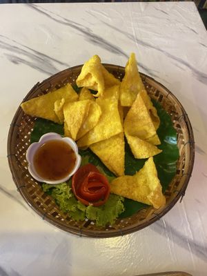 Wontons  at Dow Vegan Restaurant in Koh Phi Phi