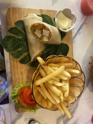 Tofu vegetable wrap   at Dow Vegan Restaurant in Koh Phi Phi
