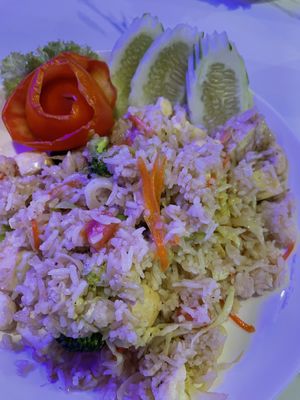 Fried rice with tofu  at Dow Vegan Restaurant in Koh Phi Phi