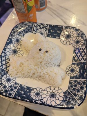 Cute rice at Dow Vegan Restaurant in Koh Phi Phi