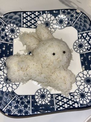 Rice bunny 🥺  at Dow Vegan Restaurant in Koh Phi Phi