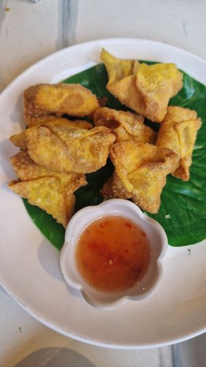 fried tofu in wonton at Dow Vegan Restaurant in Koh Phi Phi