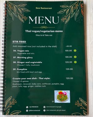   at Dow Vegan Restaurant in Koh Phi Phi