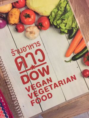 menu at Dow Vegan Restaurant in Koh Phi Phi