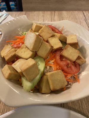 Tofu salad, didnt like it.  at Dow Vegan Restaurant in Koh Phi Phi