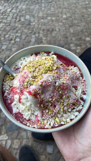 spaghetti ice   at Tribeca Ice Cream in Berlin