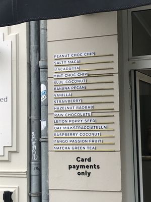 Flavors all vegan   at Tribeca Ice Cream in Berlin