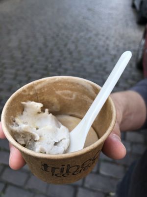 Banana pecan nut  at Tribeca Ice Cream in Berlin