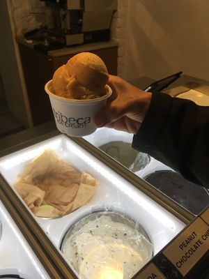 Rainy day ice cream  at Tribeca Ice Cream in Berlin