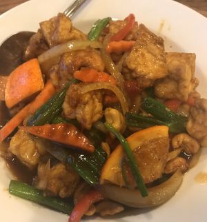 Orange Cashew Tofu at Thunwa Thai in Front Royal