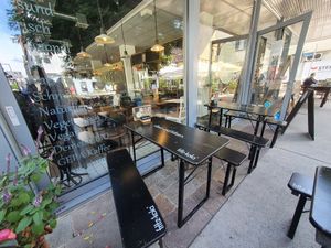 Outdoor seating entrance at Rosmarie in Aalen