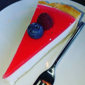 Panna-Cotta-Tarte (vegan) at Rosmarie in Aalen