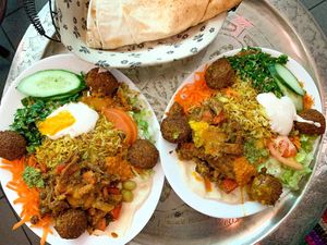 Vegan Habibi Teller  at Kabibi in Karlsruhe