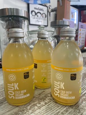 Kombucha 💚 at Pizzeria La Faina in Malaga