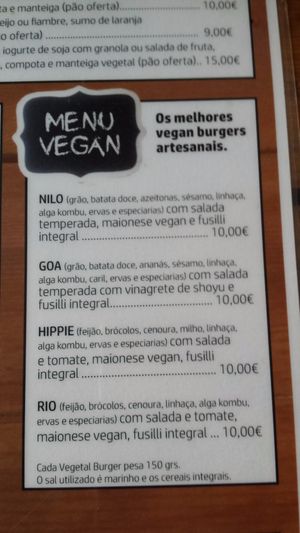 Menu. at Mesa com Pão in Lisbon