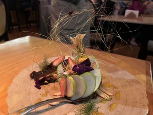 Avocado Mousse   at Chia Vegan Restaurant in Cusco