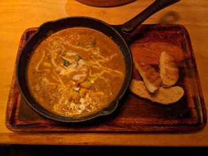 Sweet potatoe ravioli at Chia Vegan Restaurant in Cusco