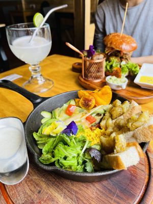 Tropical breakfast  at Chia Vegan Restaurant in Cusco