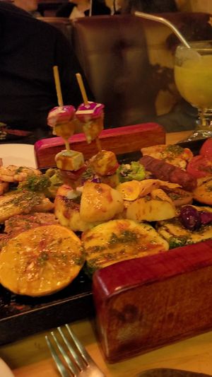 Sorry for the bad photo, it doesn't do the food justice, I took a video to capture the sizzling haha. This is a screenshot from the video. at Chia Vegan Restaurant in Cusco