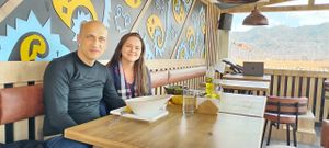 the best view at Chia Vegan Restaurant in Cusco